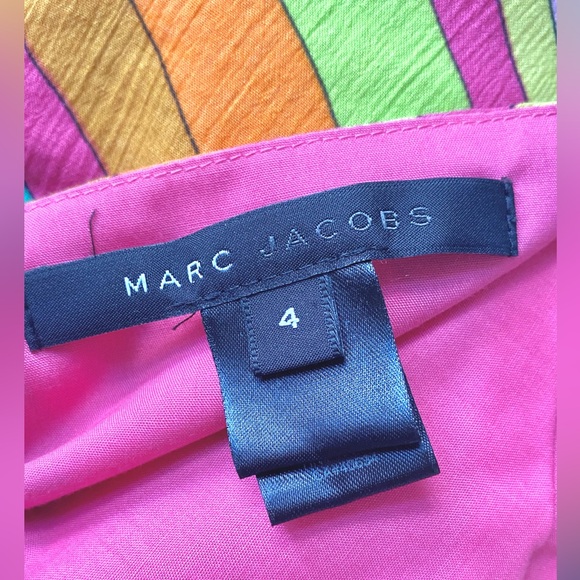 MARC JACOBS Multicolor Striped Spaghetti Strap Midi Summer Dress - Picture 6 of 7